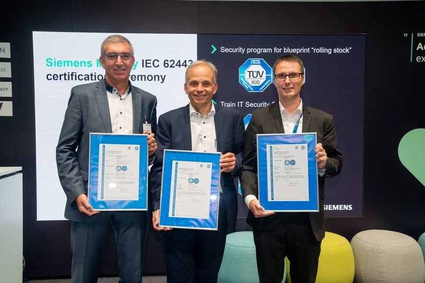 Siemens Mobility gains IEC 62443 standard cybersecurity certifications for critical infrastructures